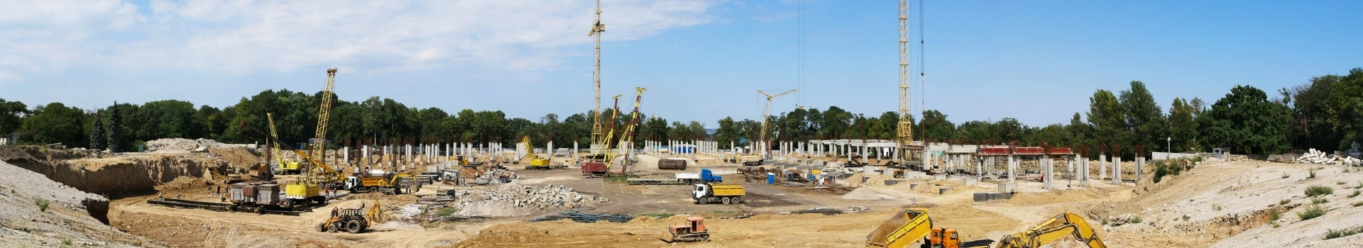 Panorama placu budowy